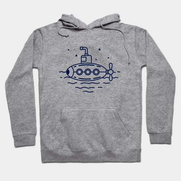 submarine Hoodie by sober artwerk